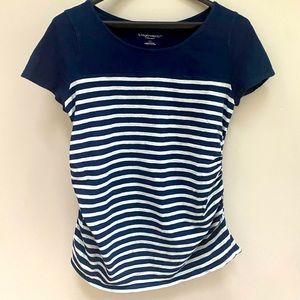Liz Lange Maternity Blue Top Size S
